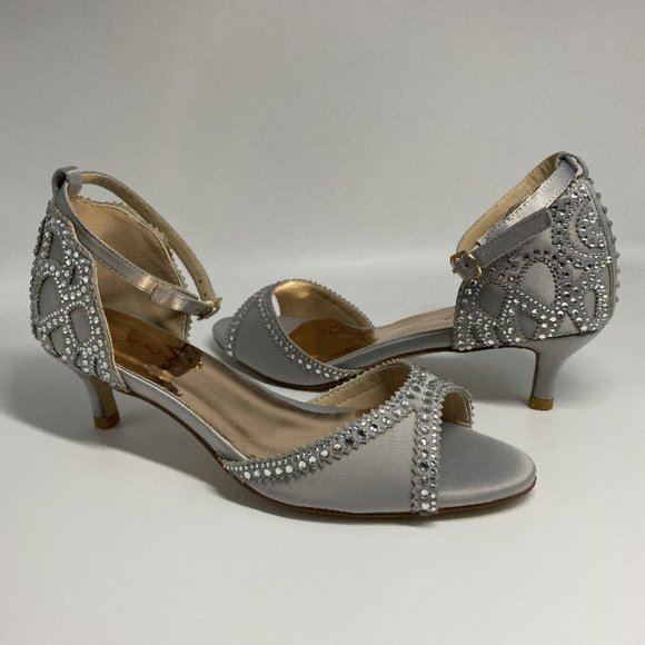 XYD Ballroom Dance Shoes Wedding Sandals for Women - Picture 8 of 11